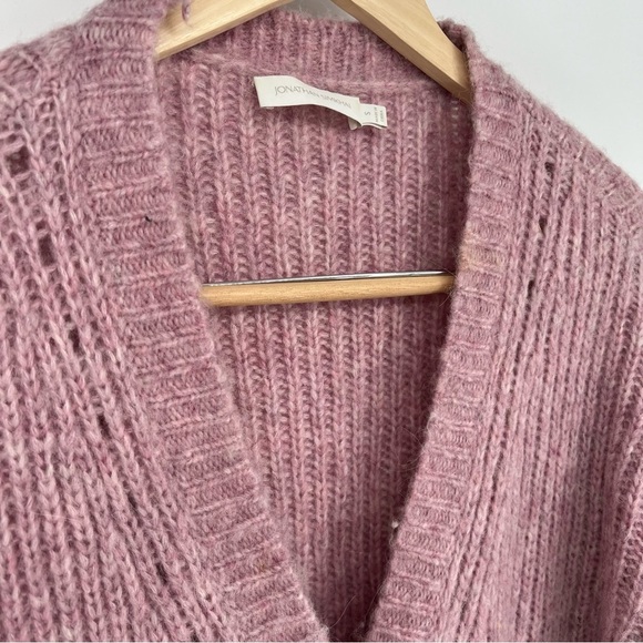 Jonathan Simkai Reagan Cardigan in Lilac Melange - Picture 6 of 16